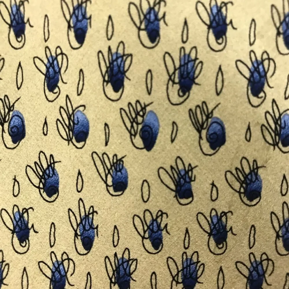 J. Garcia gold blue‎ Like a Twittering Machine Collection Fourteen tie